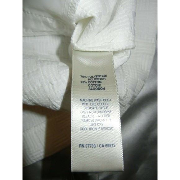 NWT Rafaella Cardigan Jacket White Front Zipped 3/4 Sleeve With Pockets Size 14 - Picture 7 of 7